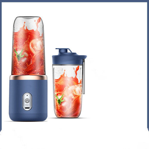 Navy portable blender with travel cup